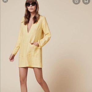 REFORMATION Linen Caftan Dress